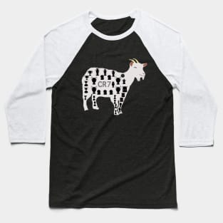 Cristiano Ronaldo "the GOAT" Baseball T-Shirt